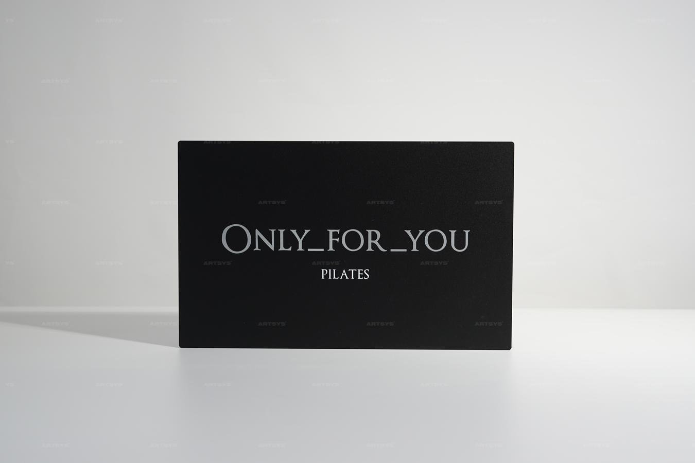 아트시스의 블랙 아크릴 필라테스 간판 - ONLY_FOR_YOU